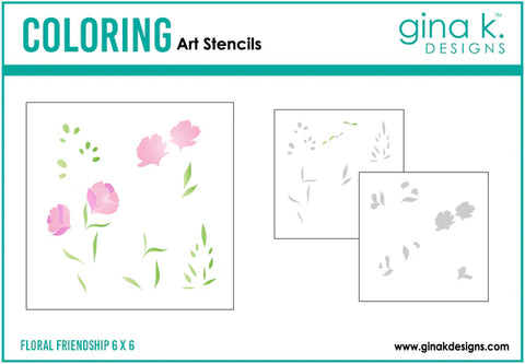 Floral Friendship Stencil