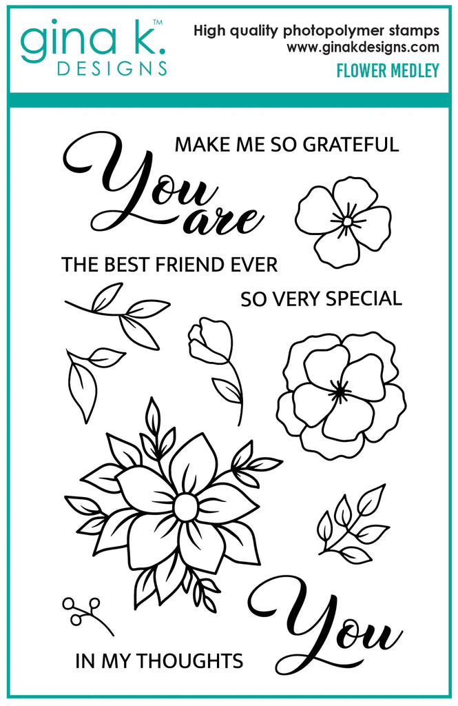 Flower Medley Stamp set