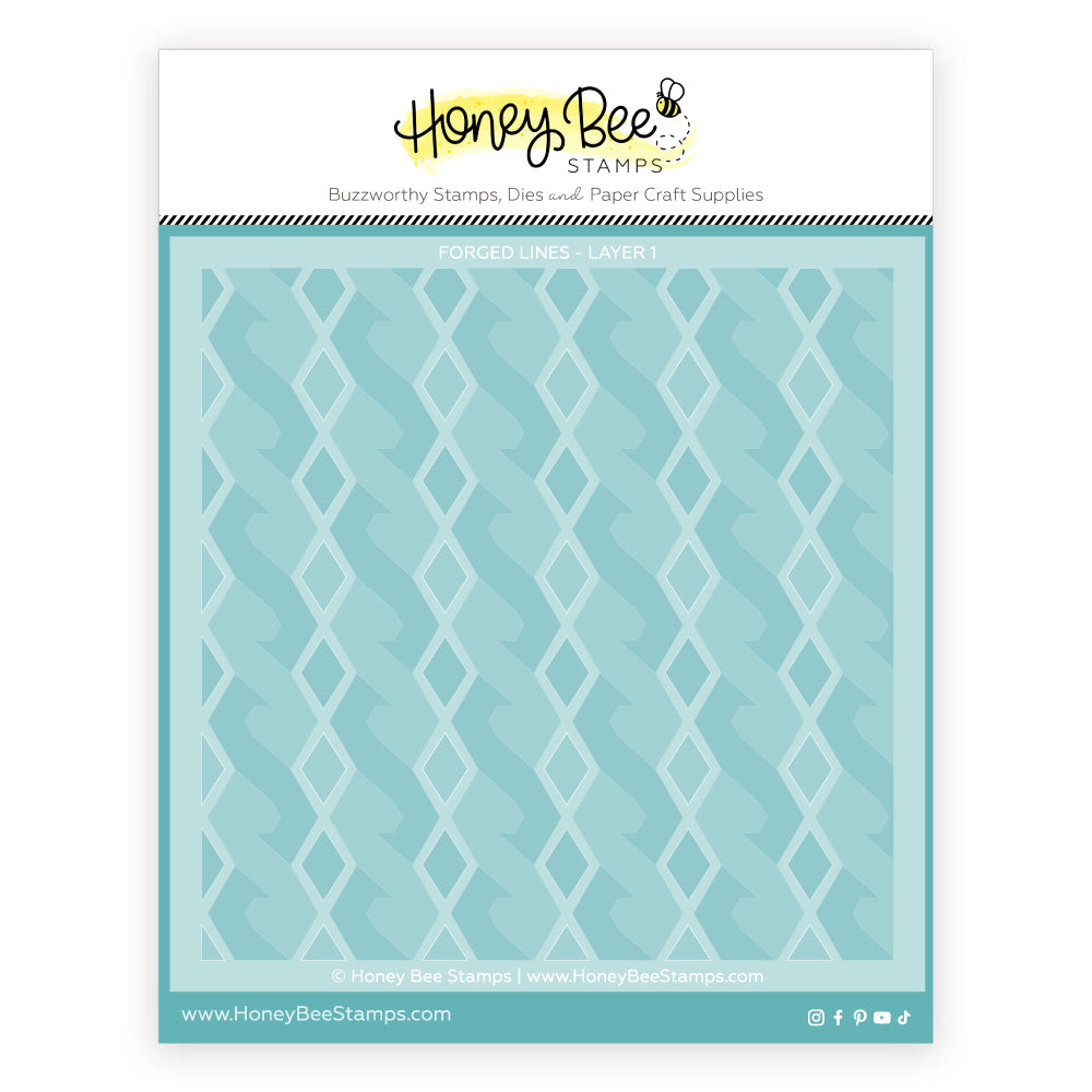 Forged Lines Background Stencil