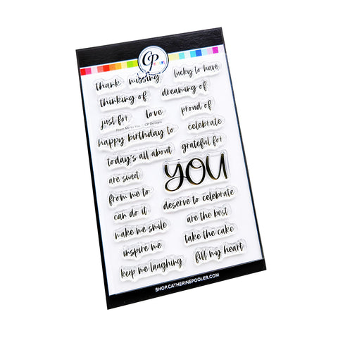 From Me to You Sentiments Stamp Set