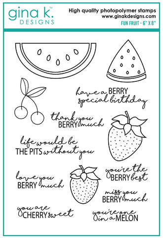 Fun Fruit Stamp Set