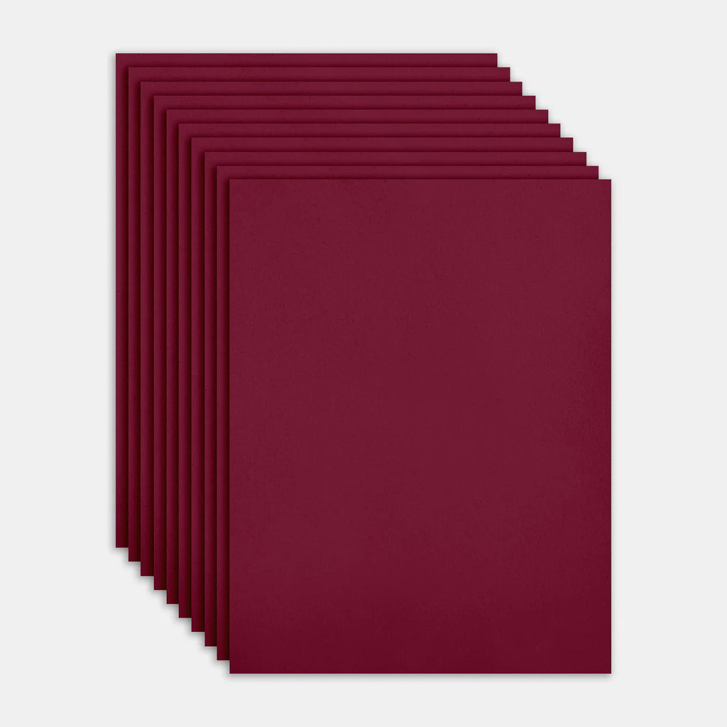 CARD STOCK 8.5 x11 Cranberry Heavy Weight