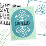 Gilded Glass Stamp Set (4 x 4)