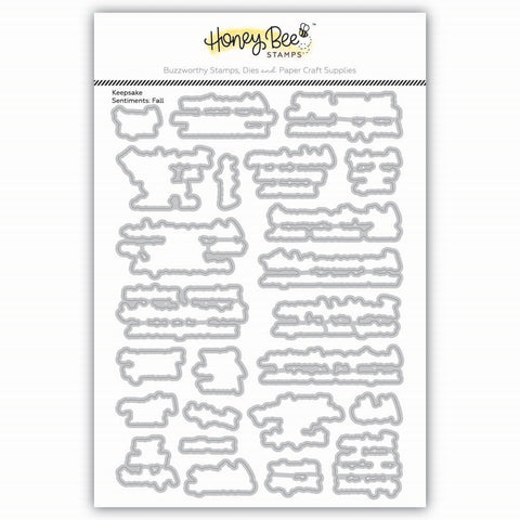 Keepsake Sentiments: Fall Honey Cuts