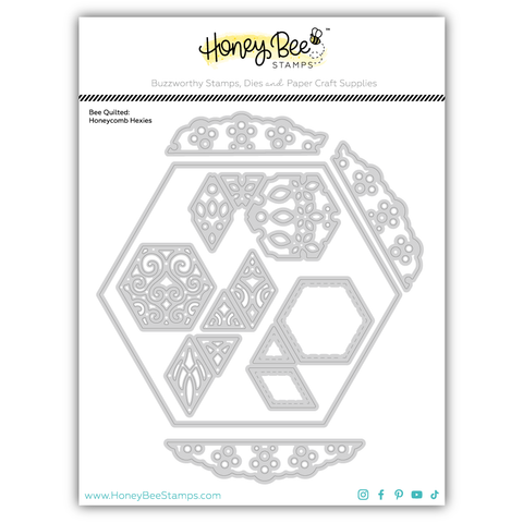 Bee Quilted: Honeycomb Hexies Honey Cuts