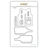 Fishing Vest A2 Card Base Honey Cuts