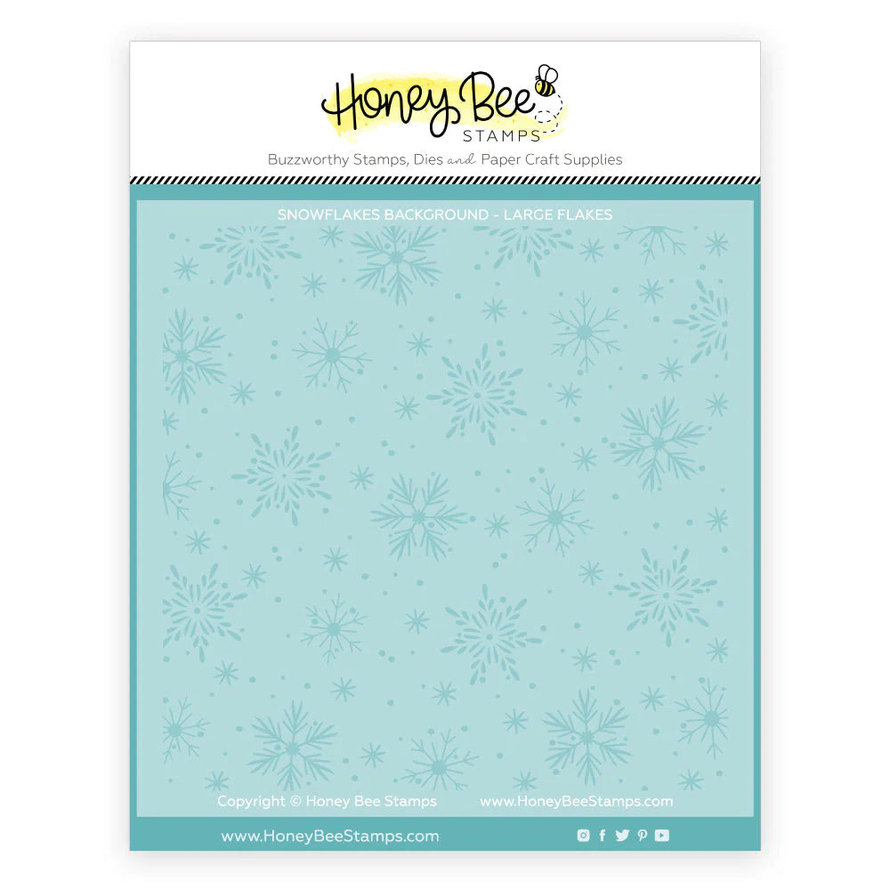 Snowflakes Background - Set Of 2 Layering Stencils