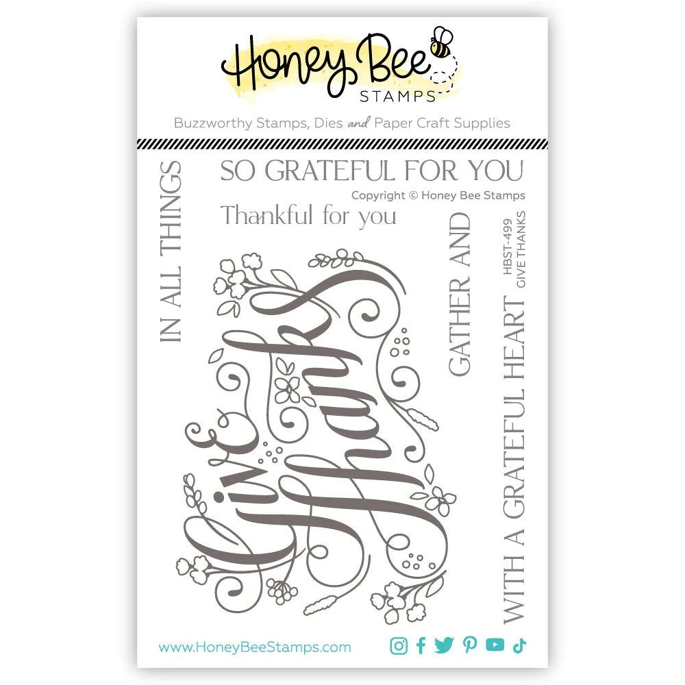 Give Thanks 4x5 Stamp Set