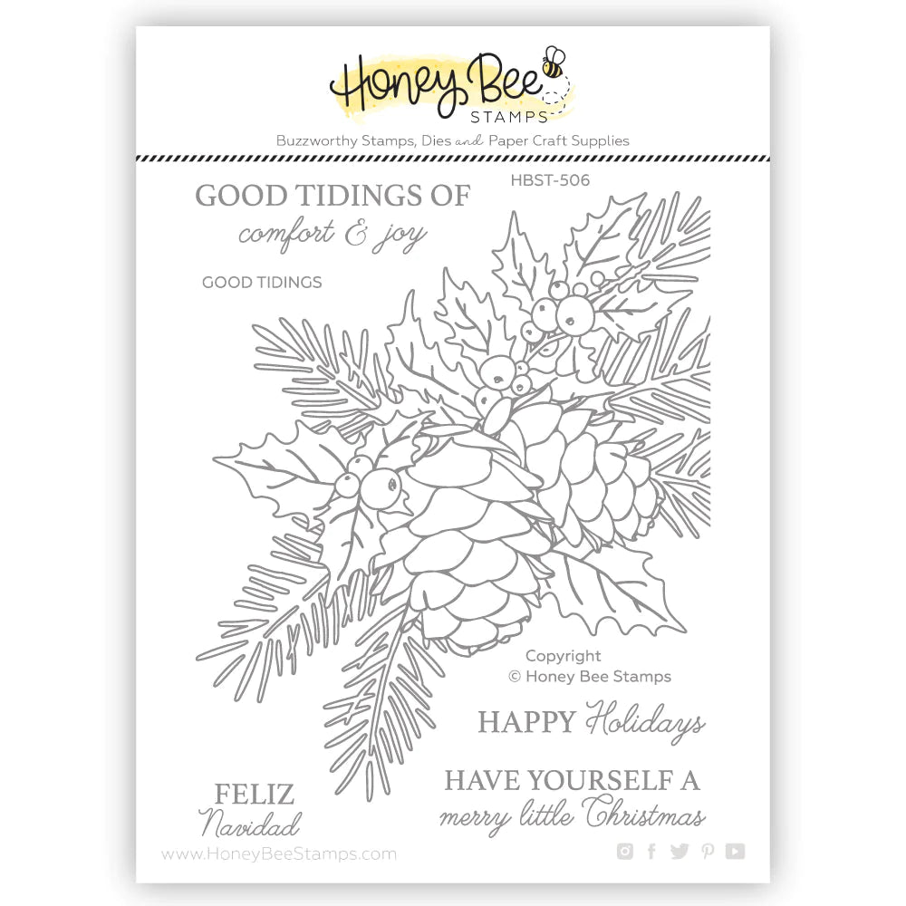 Good Tidings 4x5 Stamp Set