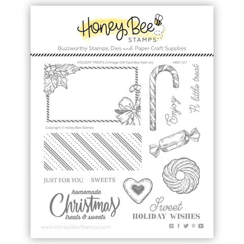 Holiday Treats Vintage Gift Card Box Add-On 6x6 Stamp Set