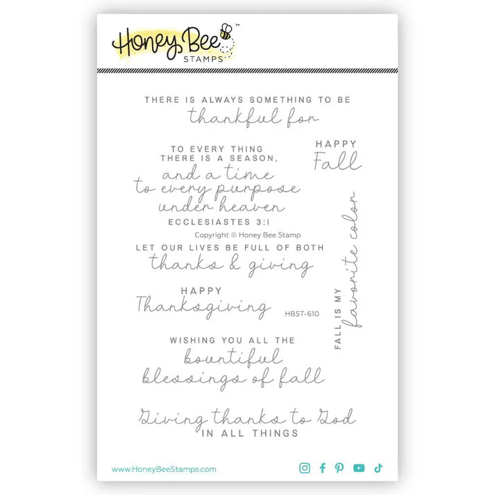 Blessings Of Fall 4x6 Stamp Set