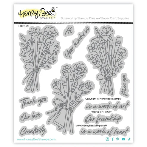 Work Of Heart 6x6 Stamp Set
