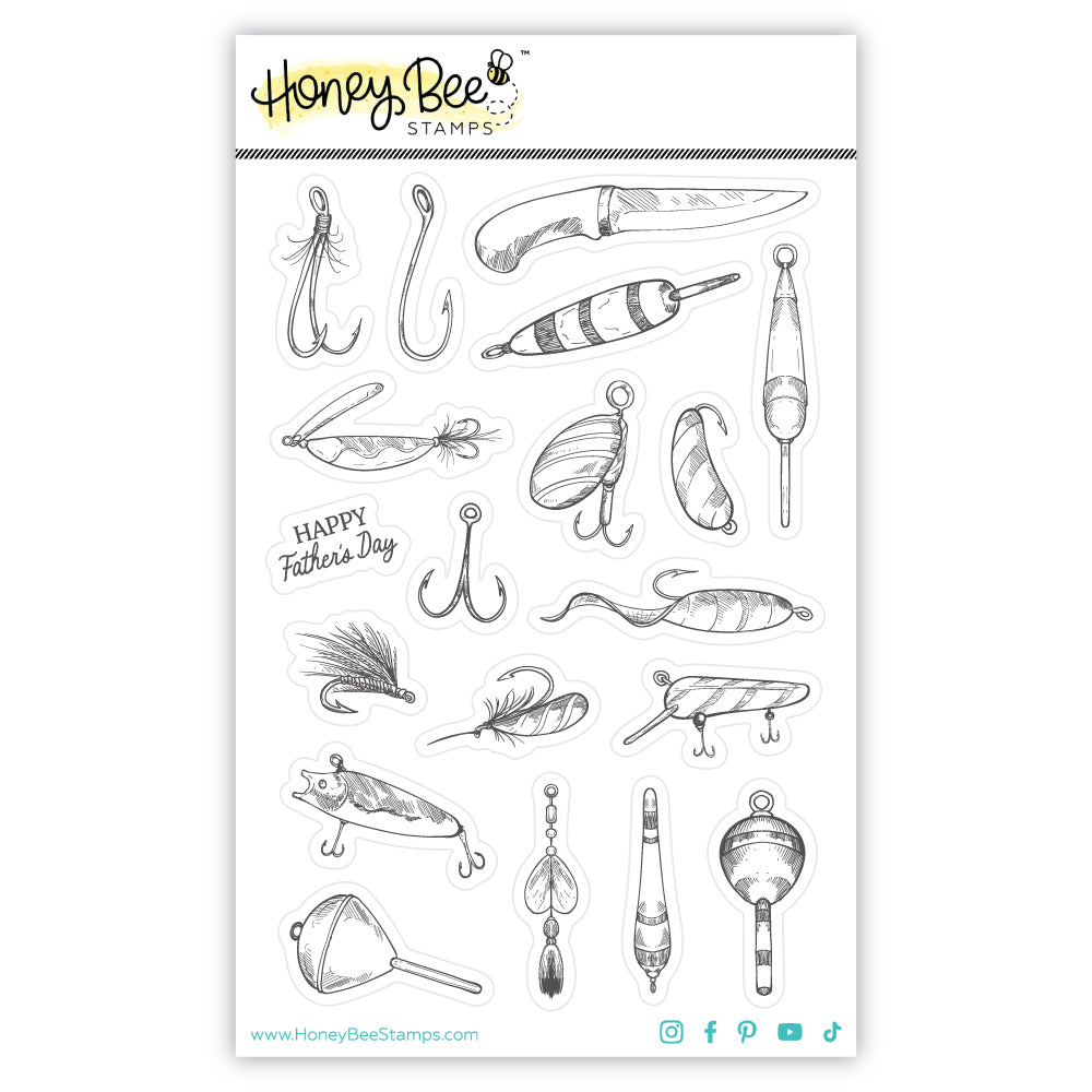 On The Line - 4x6 Cling Stamp Set