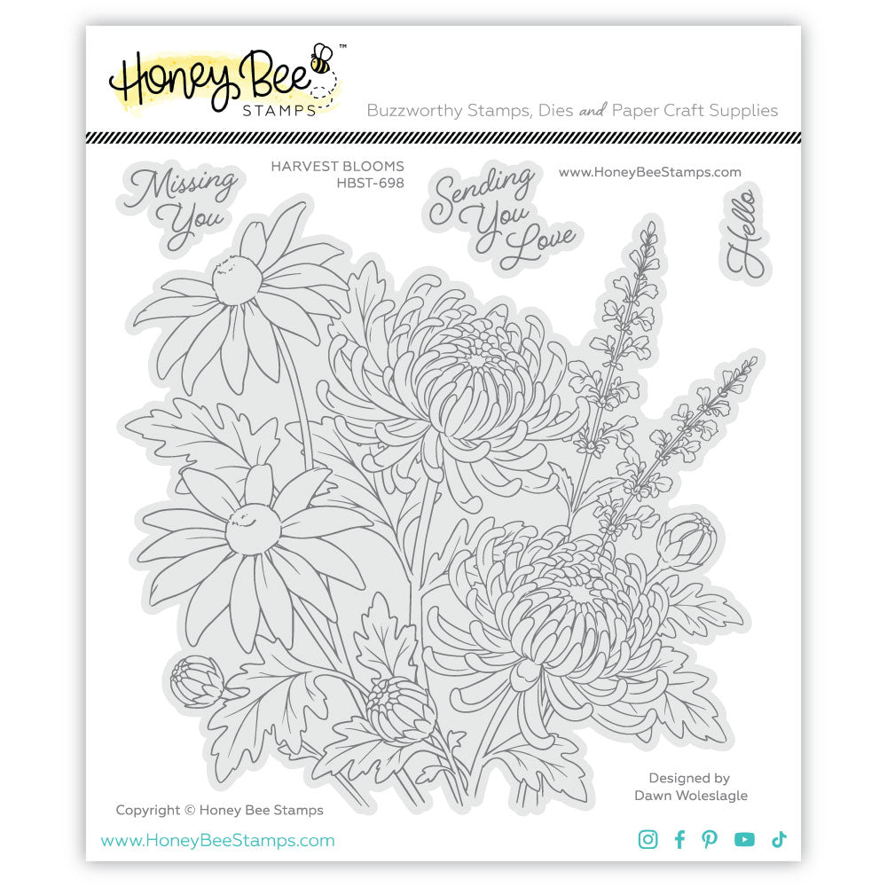 Harvest Blooms 6x6 Stamp Set