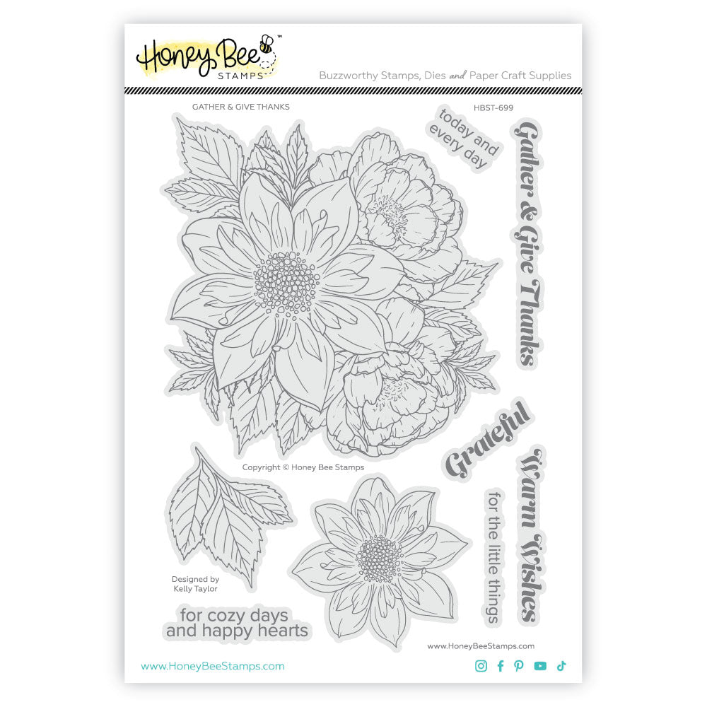 Gather & Give Thanks 6x8 Stamp Set