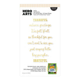 Fall Words Letterpress + Foil & Cut