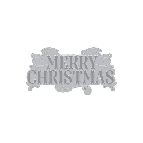 Merry Christmas Letterpress + Foil Plate (C)