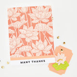 Hero Arts Lotus Field Letterpress + Foil Plate