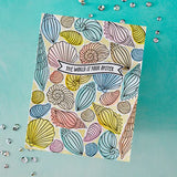 Hero Arts Scattered Shells BetterPress + Foil Plate from the Summer by The Shore Collection