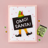 Sassy Elf Costume Etched Dies from the Yule Fuel Collection
