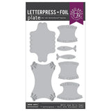 Hero Arts Glad We're Tight Letterpress + Foil Registration Set