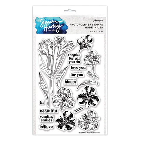 SHC Clear Stamp Set 6x9 - Heartfelt Blooms