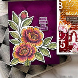 SHC Cling Rubber Background Stamp - Faded Diamonds