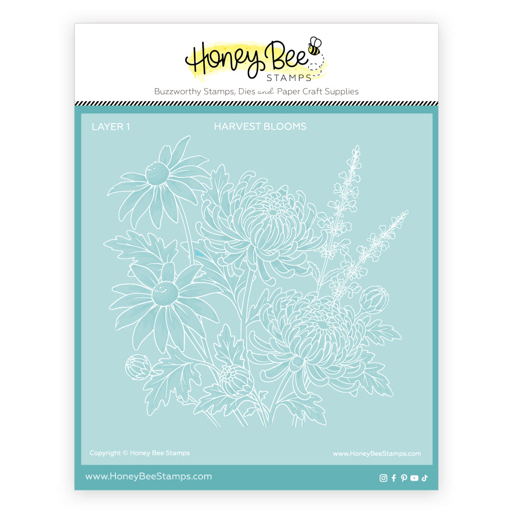 Harvest Blooms Coordinating Stencil (Set Of 7)
