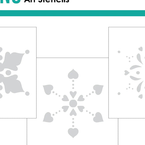 Heartfelt Snowflakes Layering Stencils