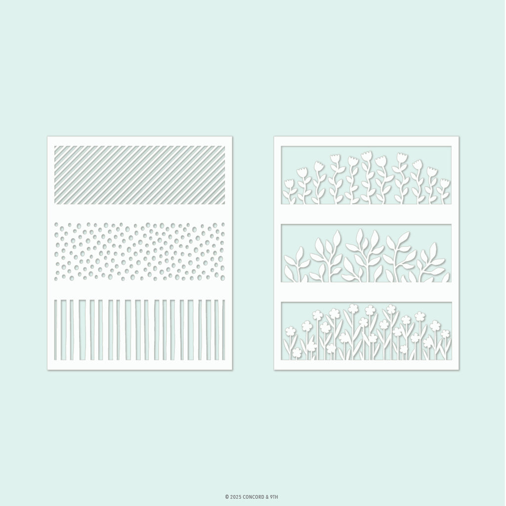 Hillside Stencil Set