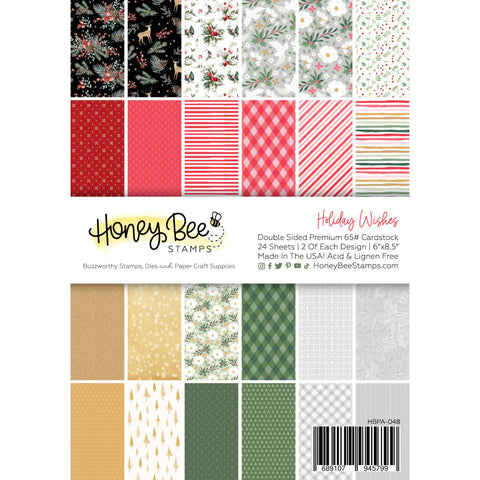 Holiday Wishes Paper Pad 6x8.5 - 24 Double Sided Sheets