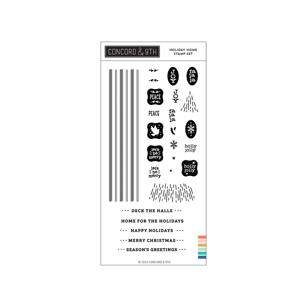 Holiday Home Stamp Set (4 x 8)