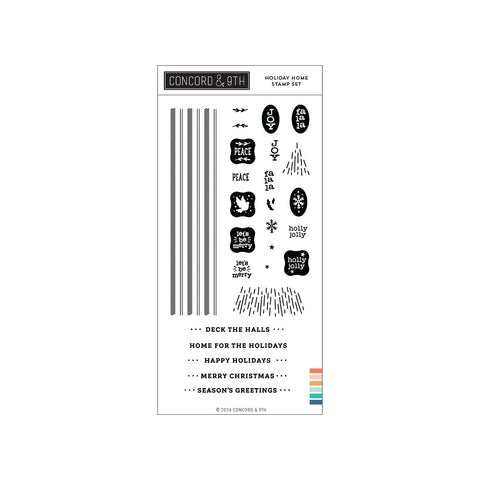 Holiday Home Stamp Set (4 x 8)