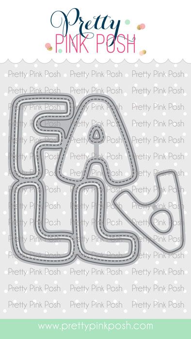 Fall Word Shaker Die Set