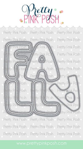 Fall Word Shaker Die Set