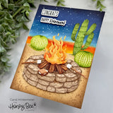 On The Range 5x7 Red Rubber Stamp Set