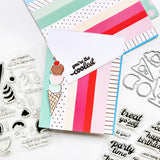 Birthday Banter Sentiments Stamp and Die Bundle