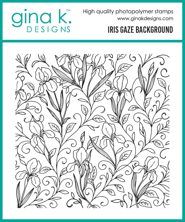 Iris Gaze Background Stamp