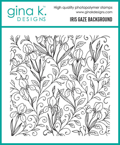 Iris Gaze Background Stamp