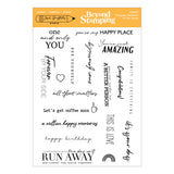 Beyond Stamping Evergreen Sentiments Clear Stamp Set by Josh Griffiths Studio