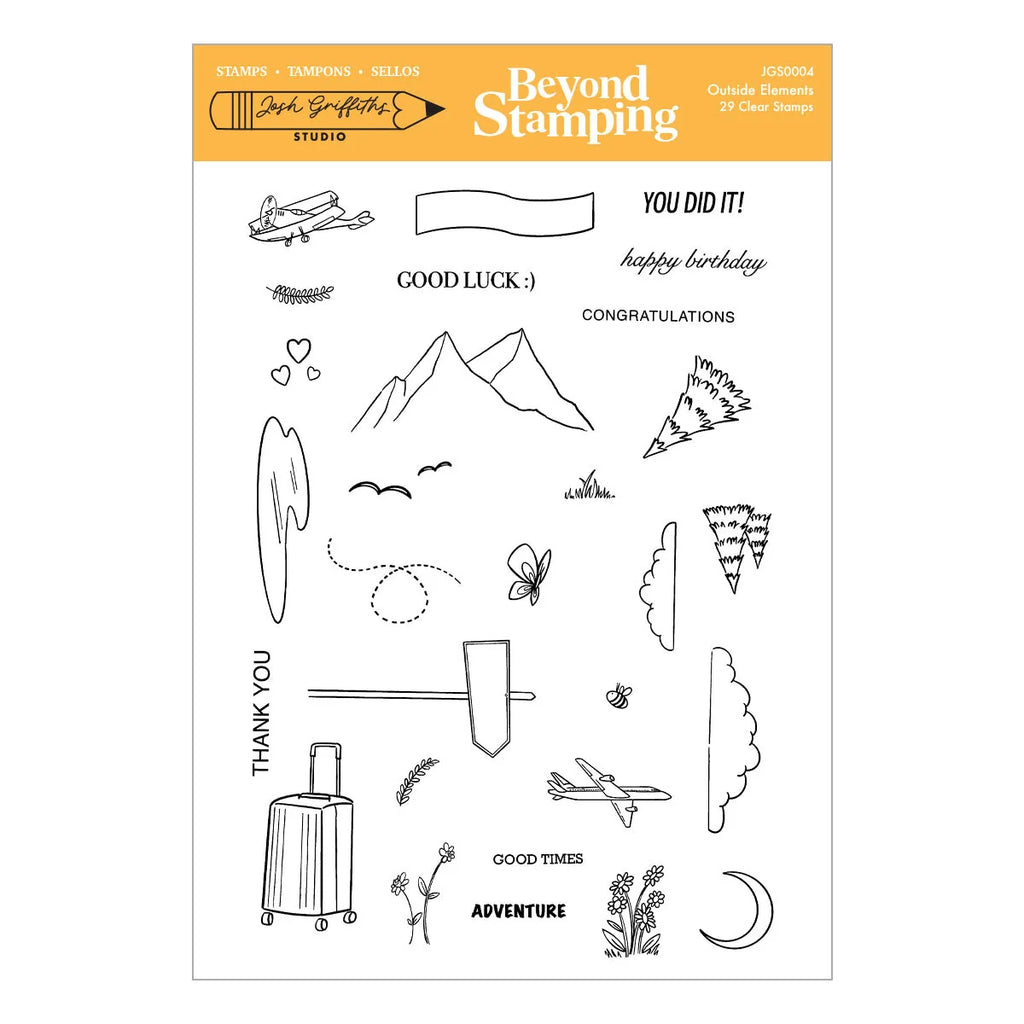 Beyond Stamping Outside Elements Clear Stamp Set by Josh Griffiths Studio