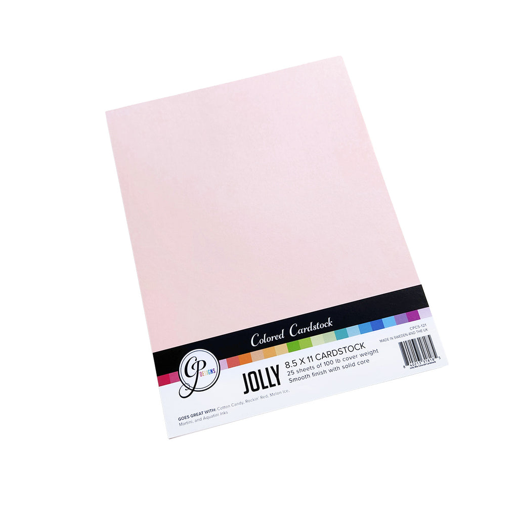Jolly Mix Colored Cardstock (pack of 25 sheets - 5 colors w/ 5 sheets each)