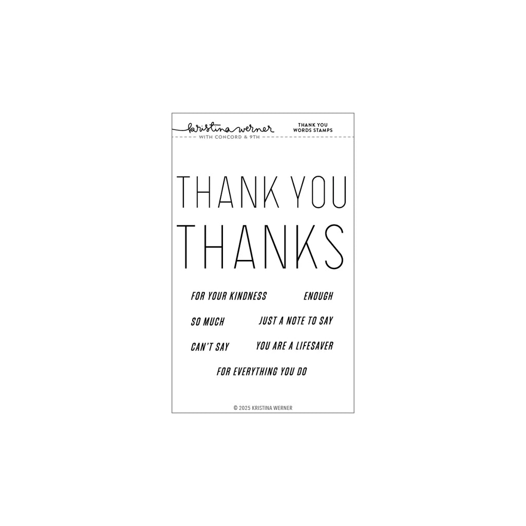 Thank You Words Stamp Set (4 x 6)