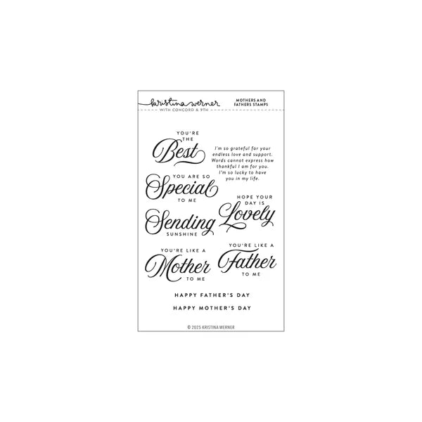 Mothers and Fathers Stamp Set (4 x 6)