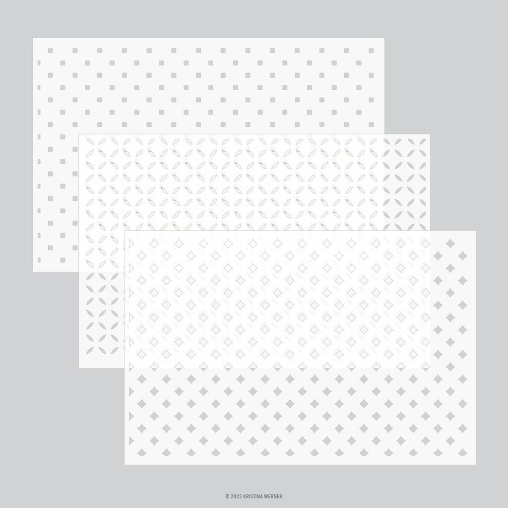 Florence Stencil Pack (3 qty; 6 x 9)