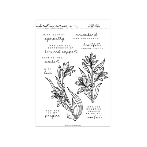 Long Line Lilies Stamp Set (6 x 8)
