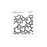 Jumble of Hearts Background (6 X 6)