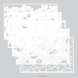 Jumble of Hearts Stencil Pack (5 qty; 6 x 9)