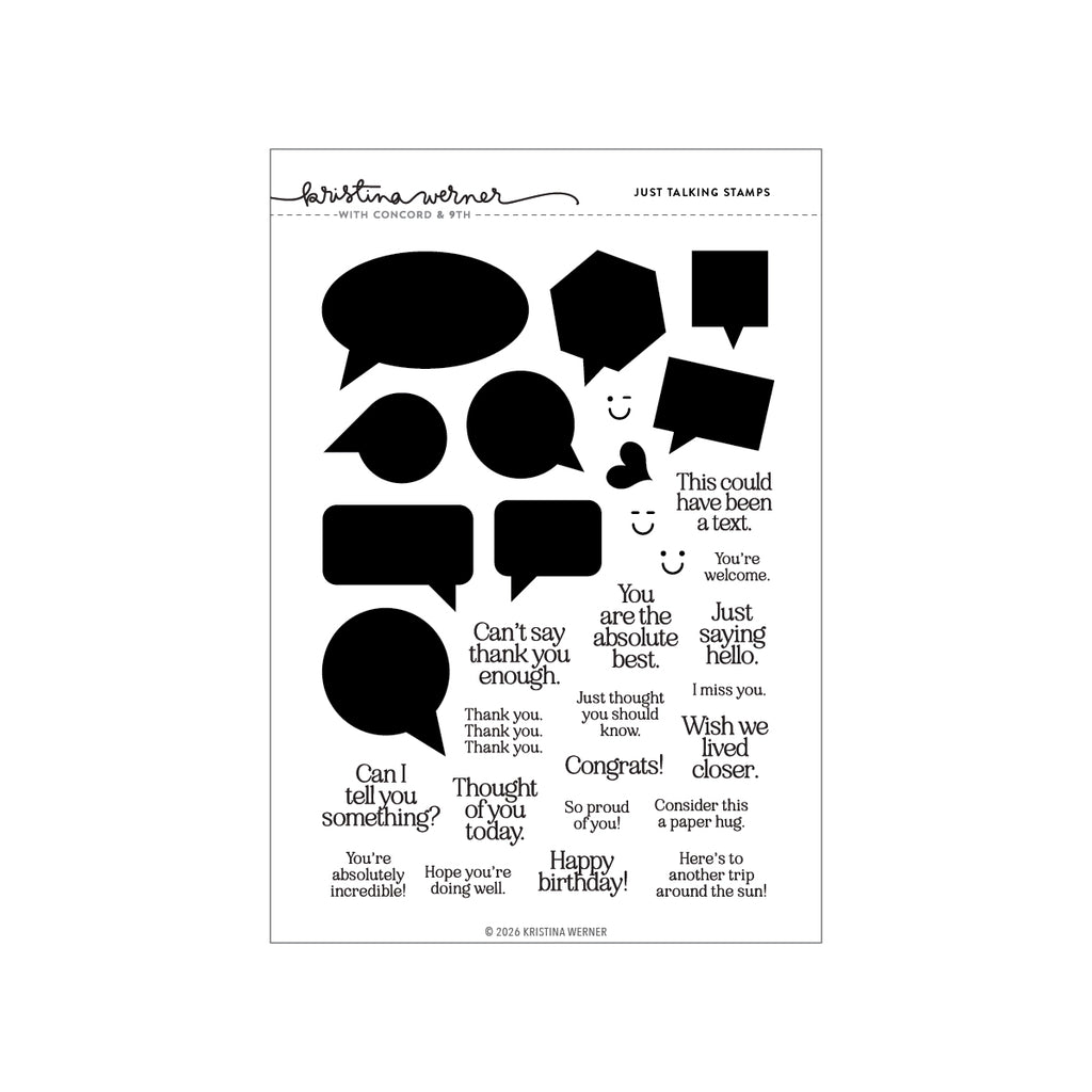 Just Talking Stamp Set