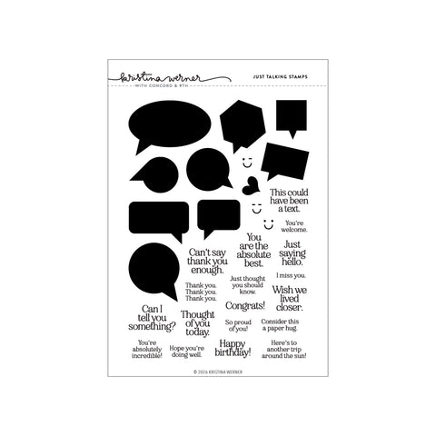 Just Talking Stamp Set